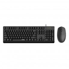 Bộ bàn phím chuột có dây Rapoo X125SE (Đen)