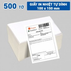 Decal nhiệt A6 100x150mm tập 500 tem in đơn hàng TMĐT