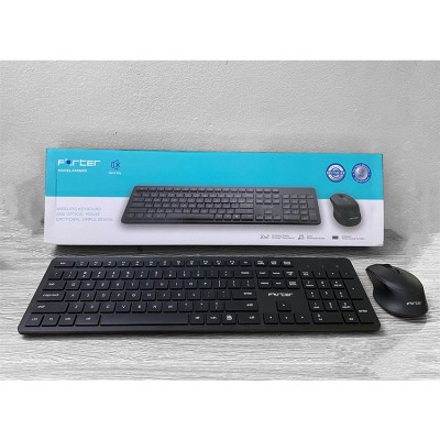Bộ Bàn phím chuột không dây Forter KM8800 (USB/pin AA)
