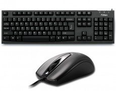 Bộ Bàn phím Chuột có dây Fuhlen L411 + L102 (Đen)