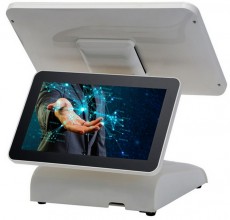 Máy POS cảm ứng HS-6360D – Core i3 Gen 6, 2 màn hình 15.6”, Win 10