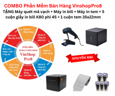 Combo Phần Mềm Quản Lý Bán Hàng VinshopPro8