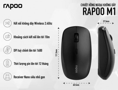 Chuột không dây Rapoo M1