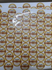 Nhận in ấn tem nhãn, Decal dạng cuộn, dạng tờ - in nhanh, in màu độ phức tạp, in tem 7 màu, in tem thiếc